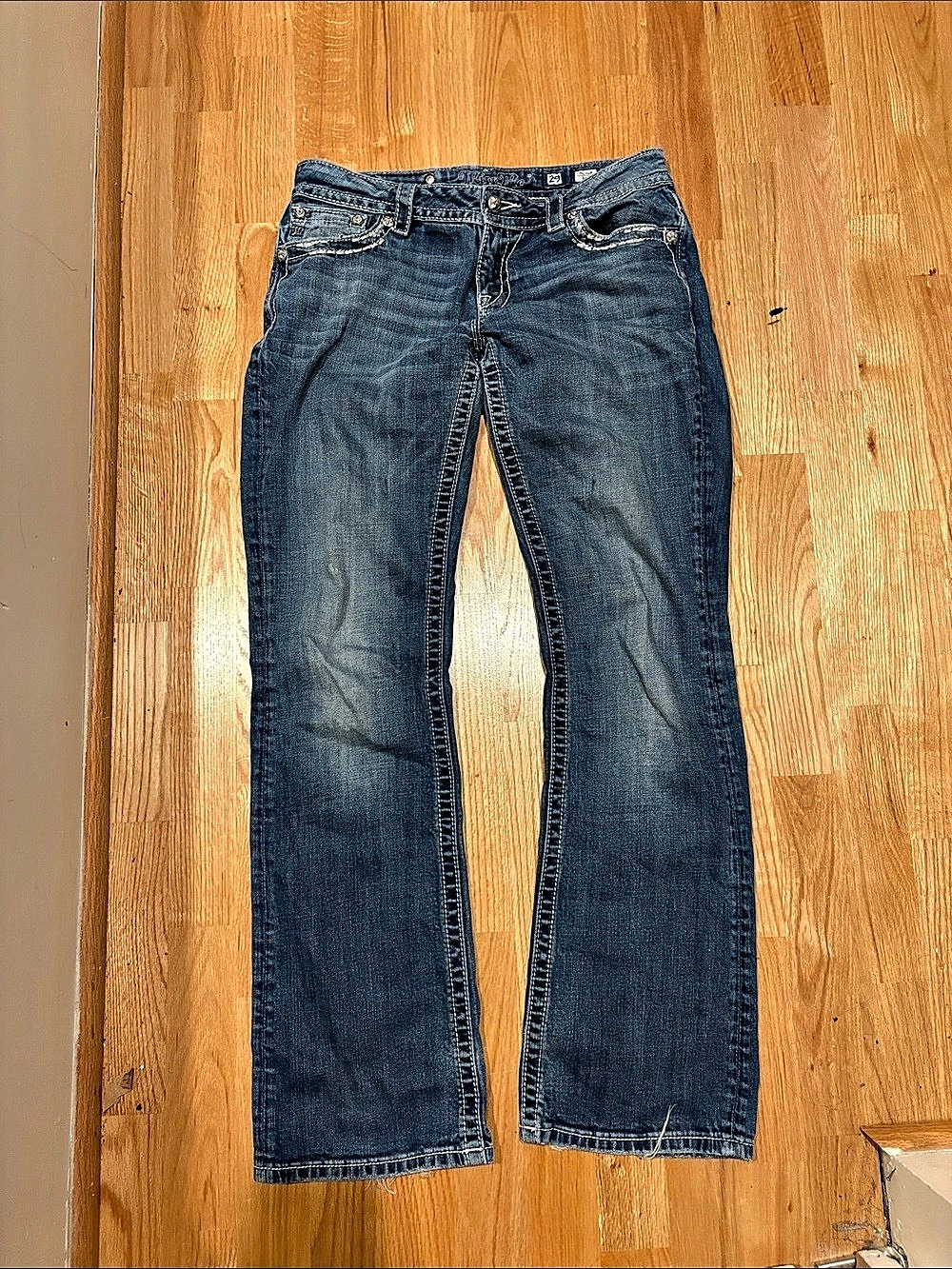 Miss Me Relaxed Boot Jean Bootcut Blue Waist 29